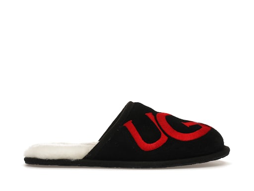 UGG Scuff Logo Slipper - Black/Red
